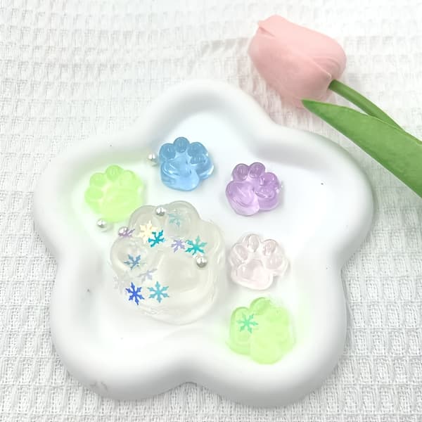 Taba Creative Mini Kattepote Klemleke 5+1 Selvlysende TPR Flerfarget Klasseromspremie