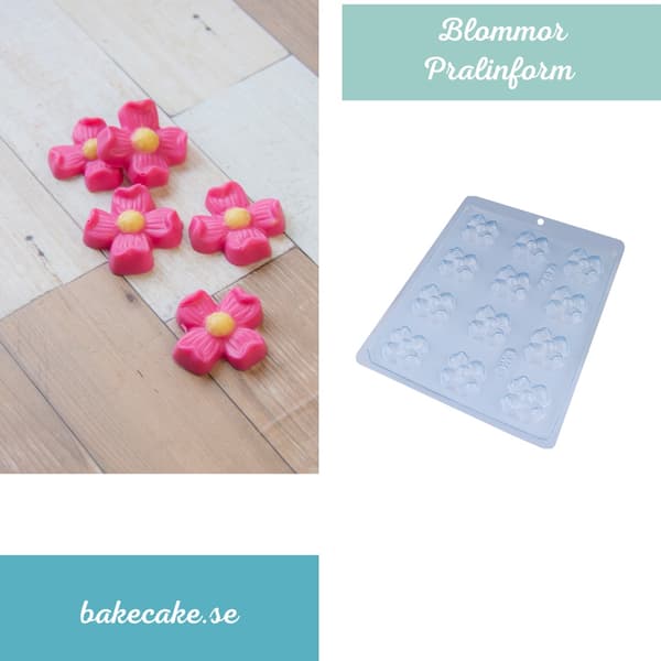 Pralineform Blomst Chokoladeform - BWB 407 Transparent transparent