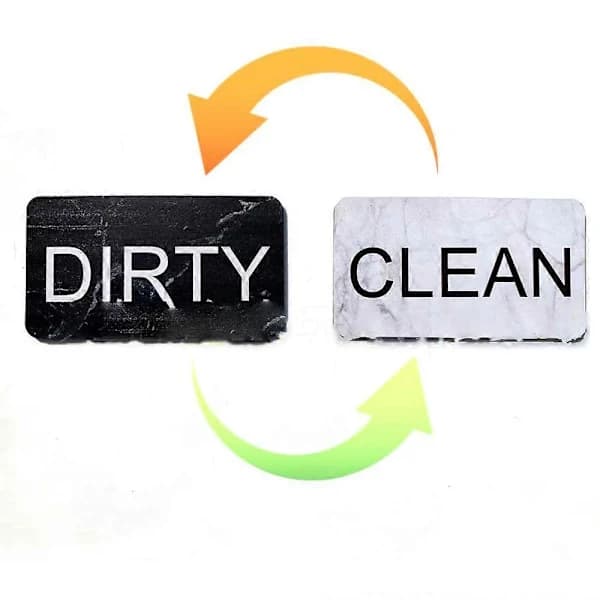 Clean Dirty Dishwasher Magnet, Reversible Dishwasher Sign, Double-Sided Strong Kitchen Indicator
