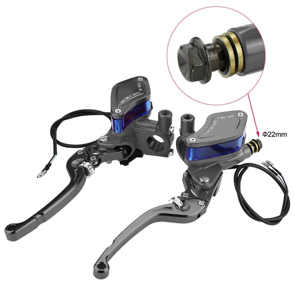 22mm Universal Motorcycle CNC Roller Adjustment Hydraulic Brake Pump Titanium