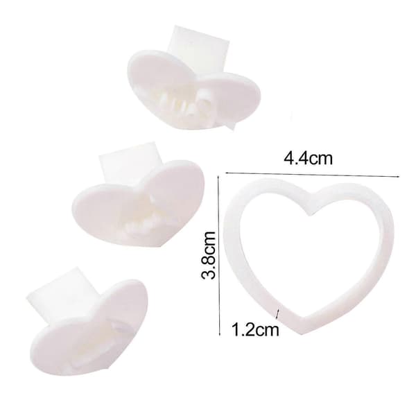 4 stk/sæt Kageforme Non-stick Nem at afmontere DIY Festlig Valentinsdag Kærlighed Hjerte Kagedej Forme Bageudstyr