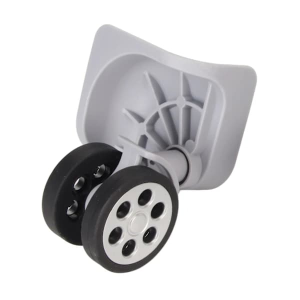 2pcs Luggage Wheels Replacement 360 Degree Rotation Low Noise High Reliability Universal Suitcase Wheels Light Gray