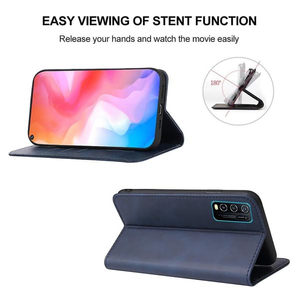 Magnetiskt stängande läderfodral för Vivo Y30