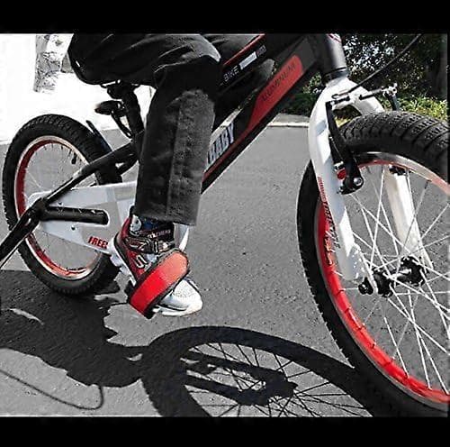 2-pak, cykelpedaler med pedalklips til fixed gear-cykler, rød