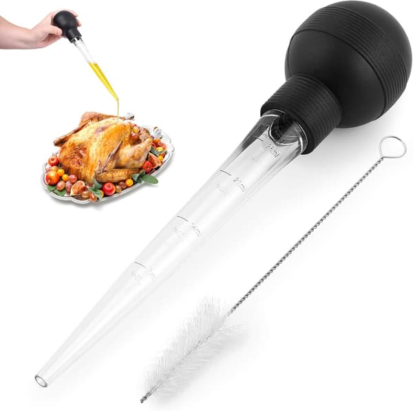 Large Turkey Baster with Cleaning Brush - Premium Baster Tool-FF-