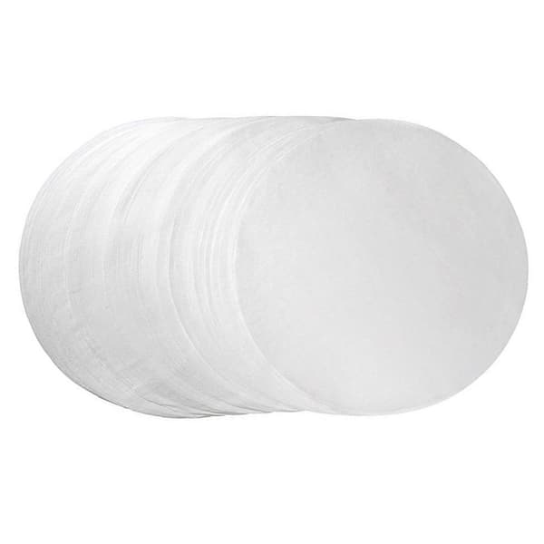 100x Välipaperi, Pyöreä - 15 cm Vit white
