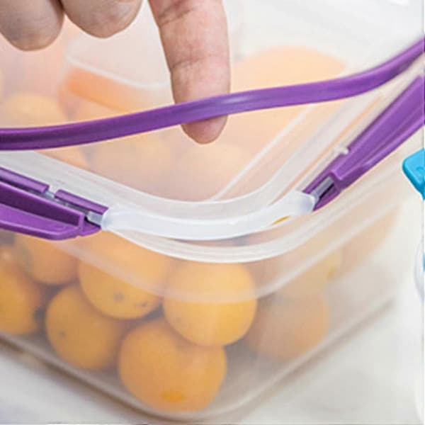 5 Pcs Refrigerator Storage Box Seal Organizer Drawer Food Storage Container Fresh-keeping Lunch