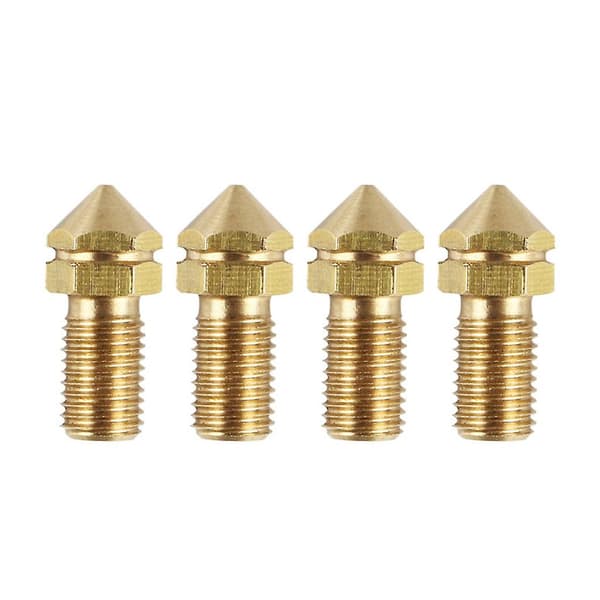 Ultimaker 3 3D-skriverdyse i messing, erstatning, 0,4 mm, for Ultimaker 3 UM3, 4-pakning