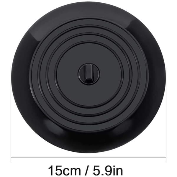 Silicone Bathtub Stoppers Sink Plug Kitchen Counter Plug 15 cm Diameter for Kitchen, Bathroom and Laundry Rooms Universal Drain Plug (1 pc, White)
