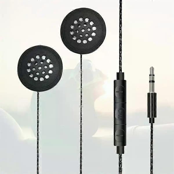 3,5 mm kablet in-line headset til motorcykelhjelm, stereo, sort, 120 cm