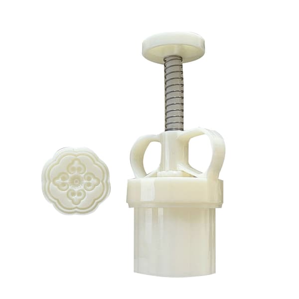 50g Former av plast Vindusgitter Formede Mooncake-stempler Mooncake-former for Midt-høstfestivalen Bak Mooncake