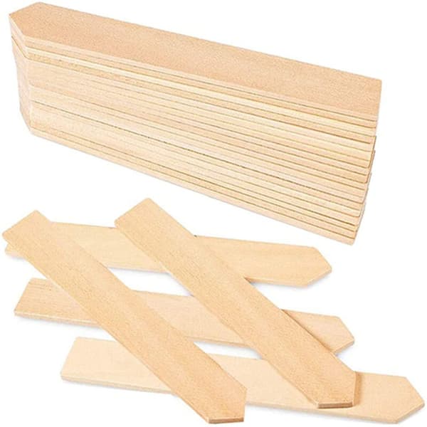 50 stk 2x15cm bambu planteetiketter merkelapper for grønnsaksplanter med tusj