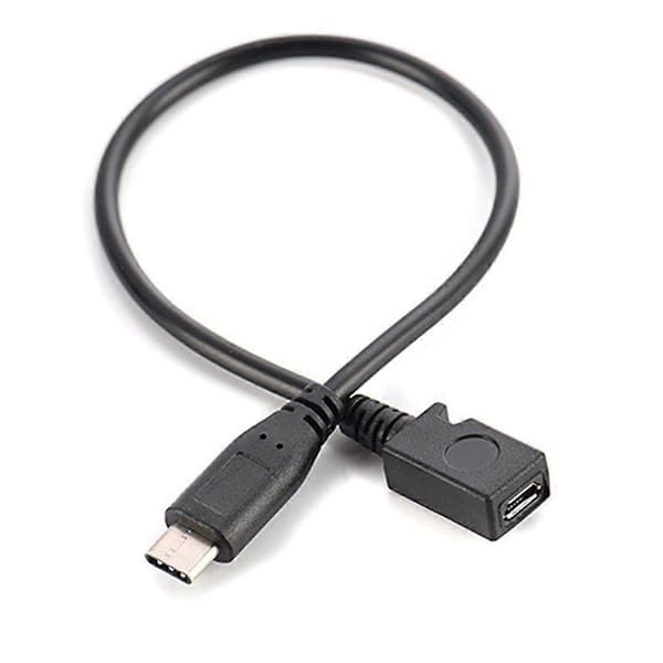 Opladningsdatakabel USB Type-C til MicroUSB Adapter Oplader Type-C til Micro USB