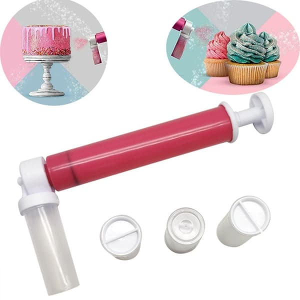 Manuel Kagesprøjtepistol, Bagedekorationsværktøj, Pulversprøjte til Kagefarvning