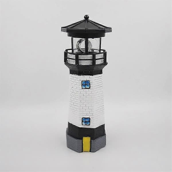 Solar Lighthouse LED Rotating Lighthouse Garden Lamp Lawn Decorative Patio Decorative