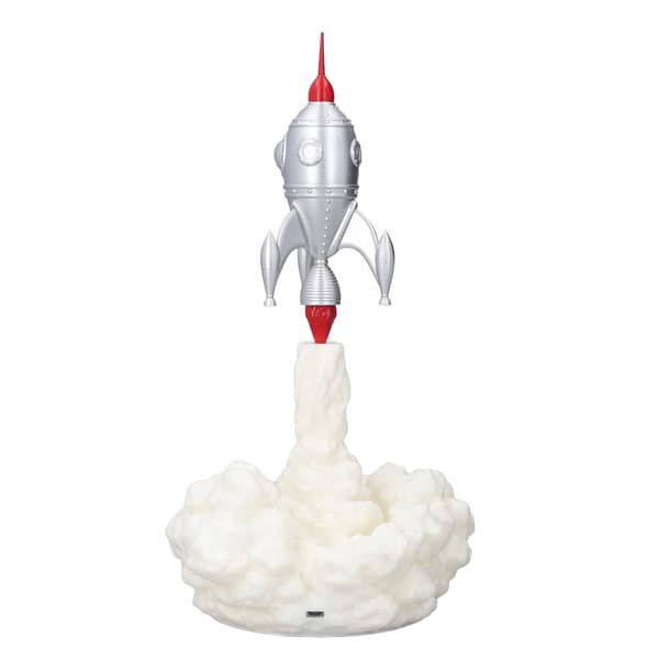 3D Rakett Nattlampe, 3D-utskrift, Barneromsdekorasjon, Barnas Følgesvennlampe