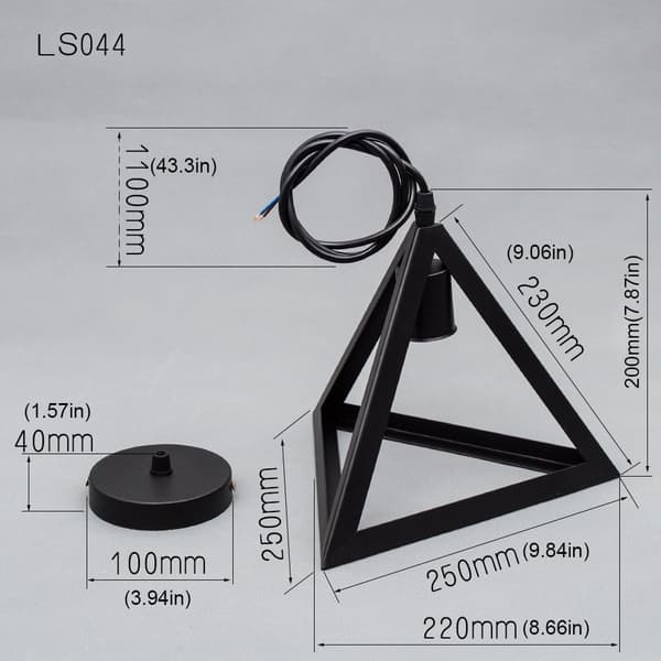 E27 metall moderne lysekrone metall taklampe