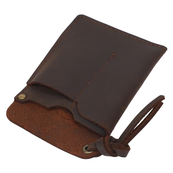 Leather EDC Pouch Multifunctional Cowhide EDC Holster for Flashlight Pen Multitool