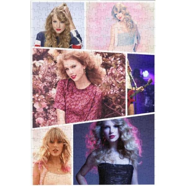 Taylor Swift bildpussel 1000 bitar sångare Personlig bildpusselleksak Present för vuxna tonåringar 500 Piece