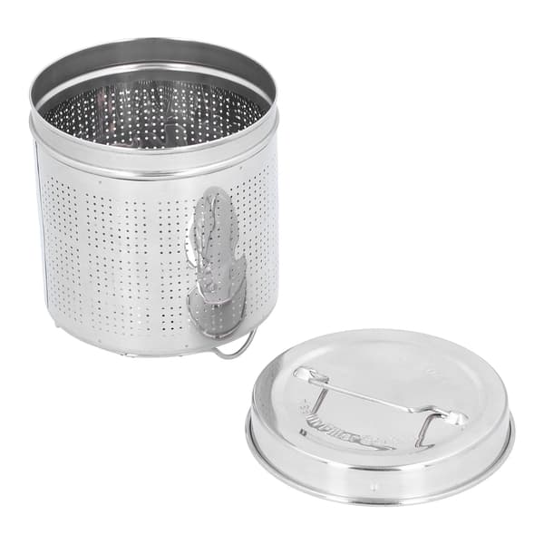 Tekande i rustfrit stål med tefilter, bryggefilter, varmtvandskande