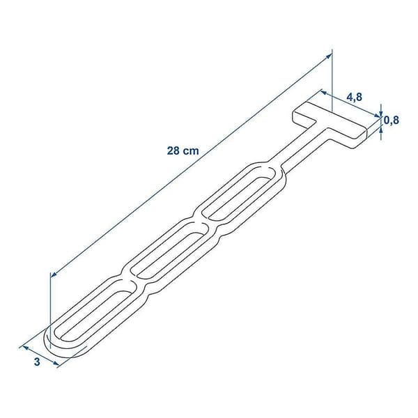 Gummistrop 3 positioner 285mm