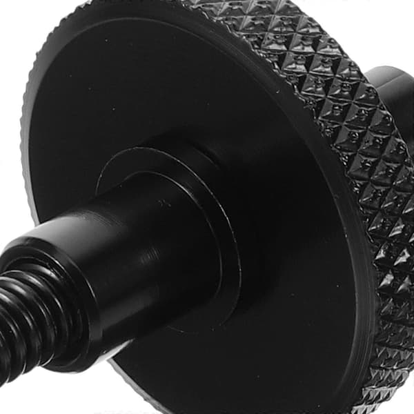 1 par kontrabass-endepinner svart metall 4x3x3 cm