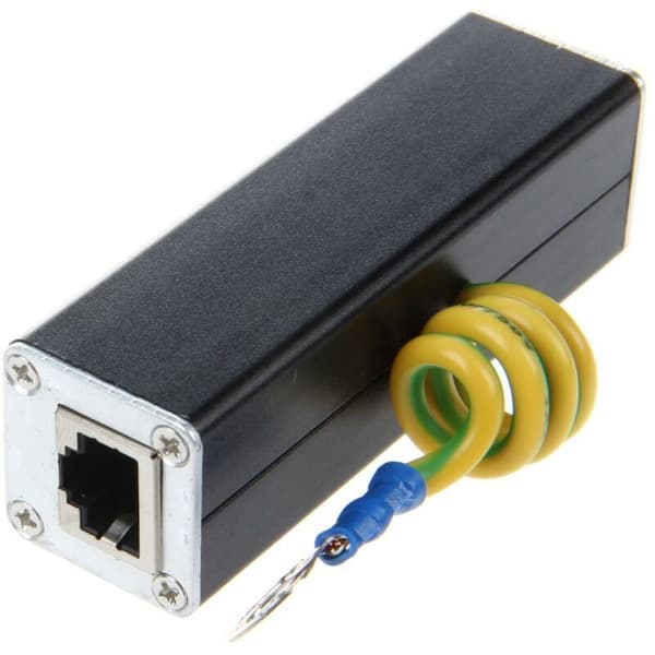 Ethernet Netværk Lynbeskyttelse RJ45 Overspændingsbeskytter