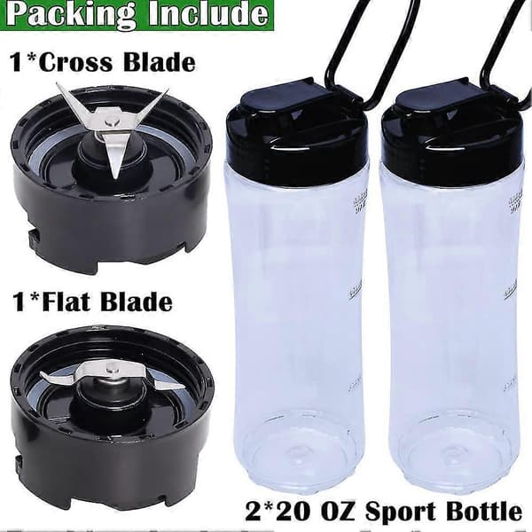 20OZ egnet til My Blend Blender BLSTPB BLSTP2, 2-pak blenderkop med 2 udskiftningsblade