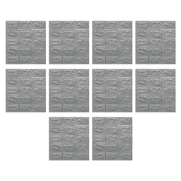 3.3D 3-dimensional Wall Stickers Self-adhesive Wallpaper Anti-collision Decorative Decals 10 pcs