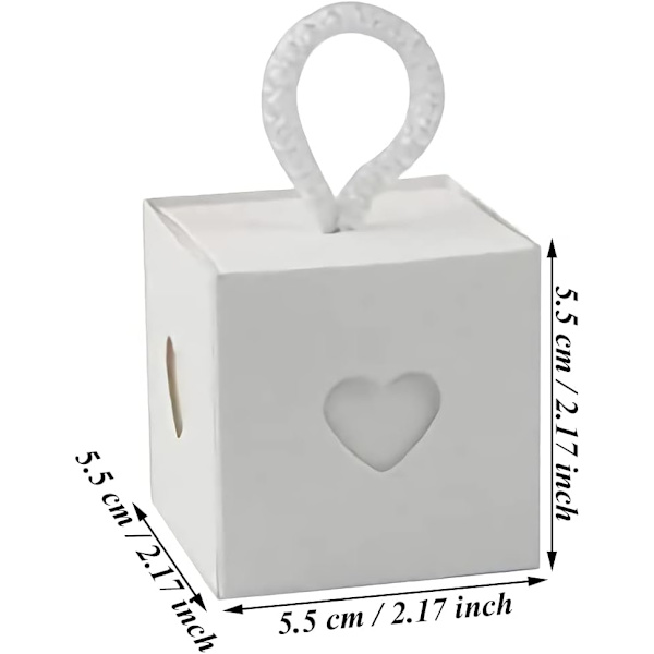 50 st kartong presentförpackning, bröllopsfest presentask, bröllops godis presentask, presentförpackning förpackning, liten kraft tom presentask för