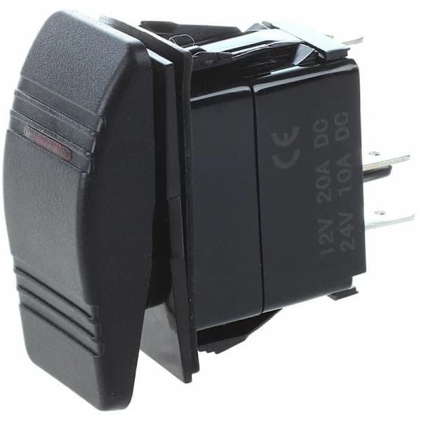 12V Bådswitch til biler ON-OFF switch til bil LED SPST switch Vandtæt Farve: GUL