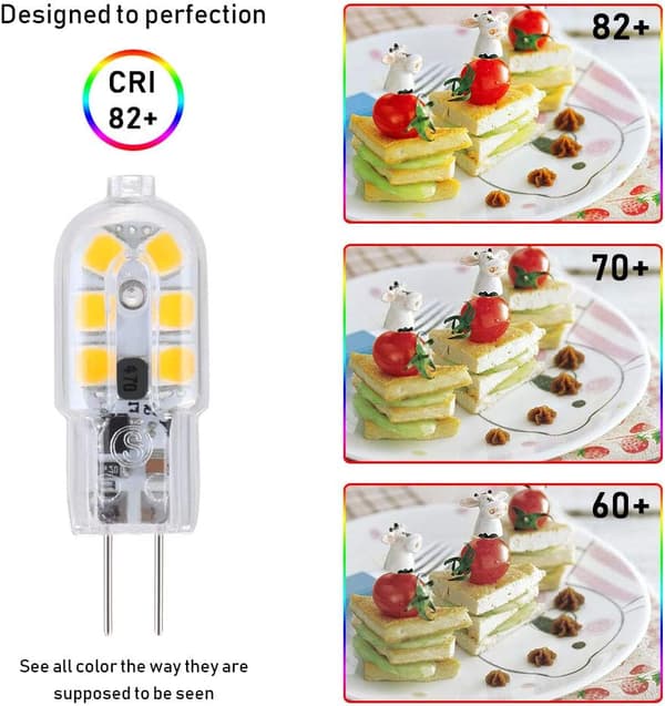 G4 LED-pære, 5-pakning 20W Halogenekvivalent