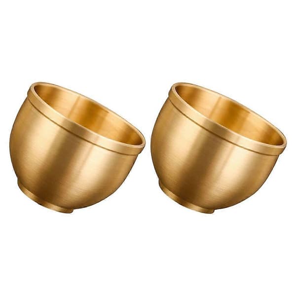 2 stk Retro Tekopp Vintage Messing Vinmugg Antikk Tekopp Allsidig Vannkopp