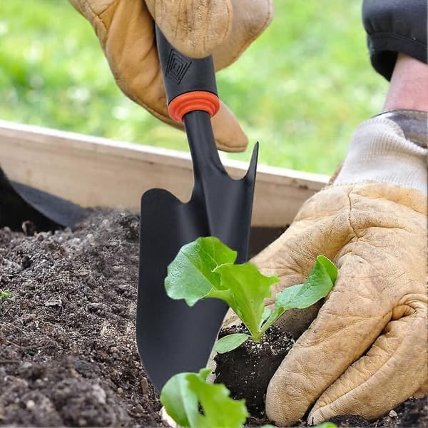 Haveskovl håndskovl omplantningsspade ergonomisk gummigreb rustbeskyttet