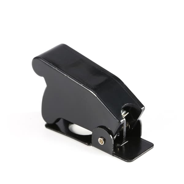 5 Pcs Black Safety Switch Flip Cover Protector For Car Toggle Switch
