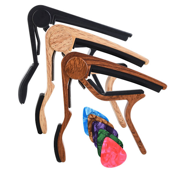 3-pack gitarr capo, gitarr capo för akustisk och elektrisk gitarr