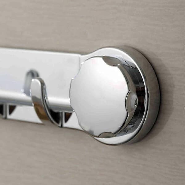 Multifunctional Bathroom Wall Hooks Hanger Rod, Powerful Suction Cup Drill-Free Wall Mounted Shelf Robe Coat Bath Towel Hooks 1PC 1PC