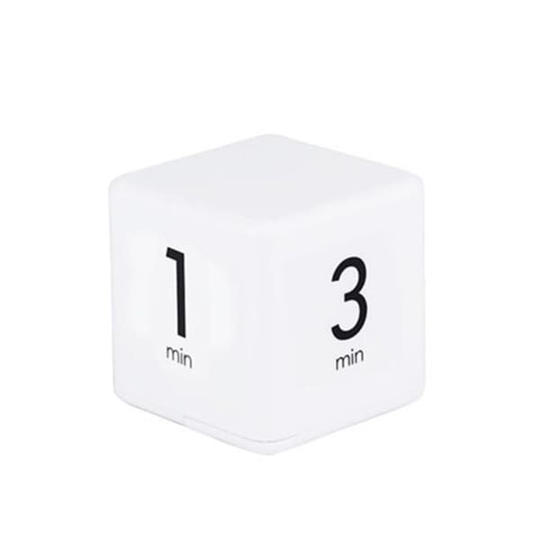 Digital timer nedtelling alarm 1 - 3 - 5 - 10 minutter Vit white
