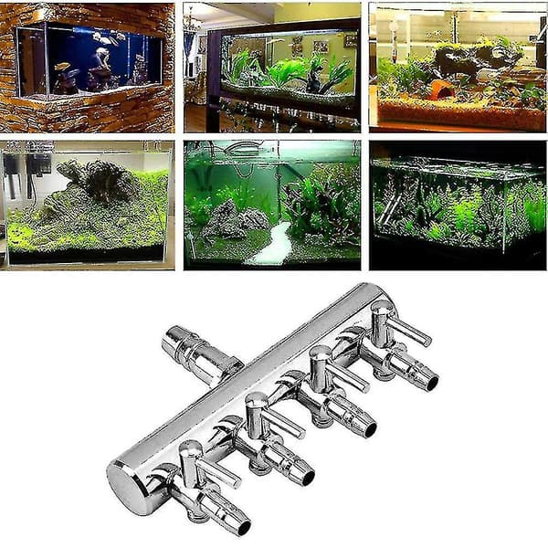 Akvarieluftkontrolventil, Fisketankluftventil, Metal Rustfrit Stål