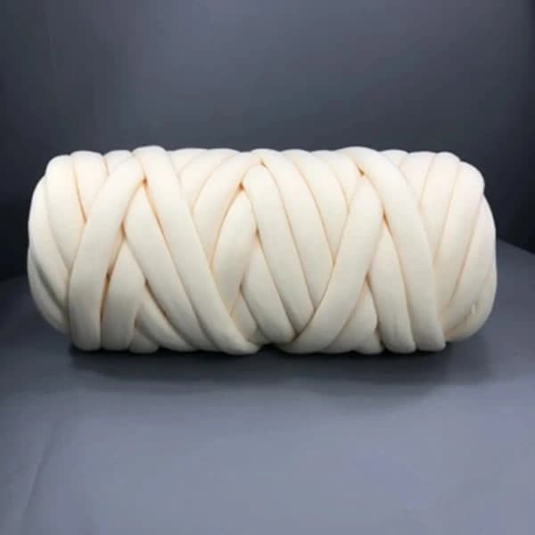 500g DIY Garn Mykt Roving Ullgarn Beige Veving
