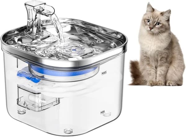 Pet Drinking Fountain - Automatic Water Dispenser - 2L - Wireless