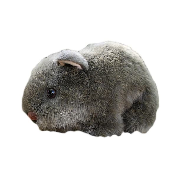 18 cm simuleret plys hamsterdyr - plys udstoppet dukkelegetøj hjemmesofa indretning grå Grey