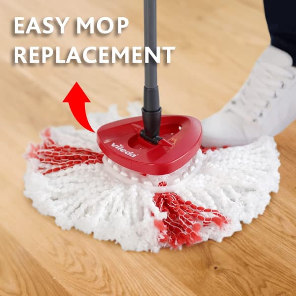 2-i-1 Spin Mopp Refill, 2-pakning Turbo 2-i-1 Moppehode Erstatninger, Passer alle Vileda Turbo-mopper