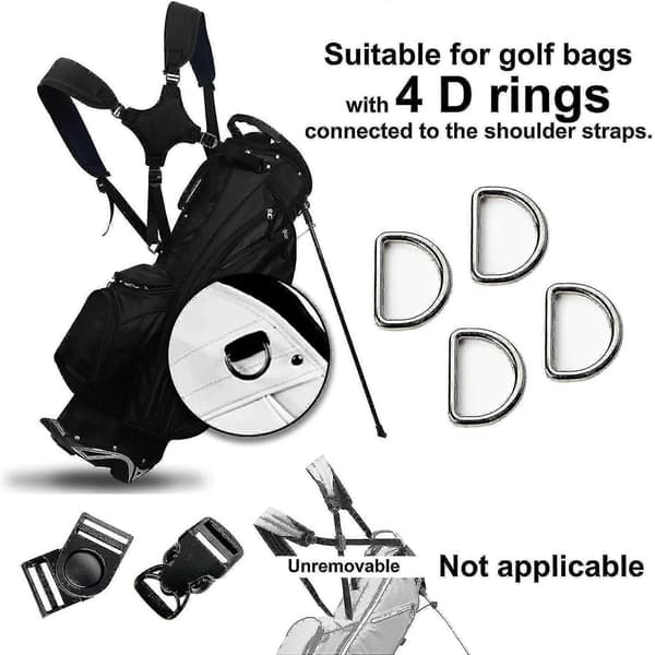 Bærbar Golf Skulderstropp Golfbagstropp Komfortabel Skulderstropp