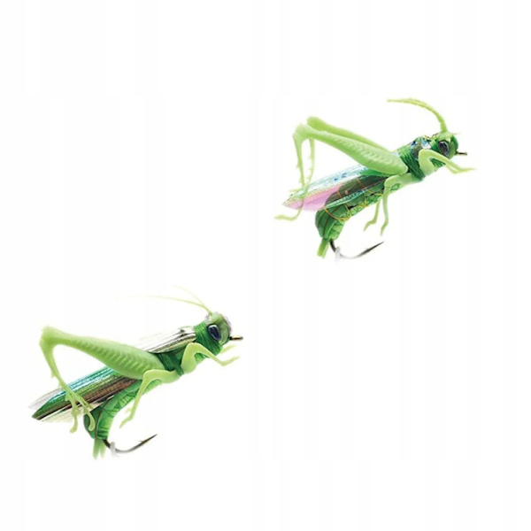 Fly Trout Grayling Roach Salmon Natural Grasshopper Realistic Effective