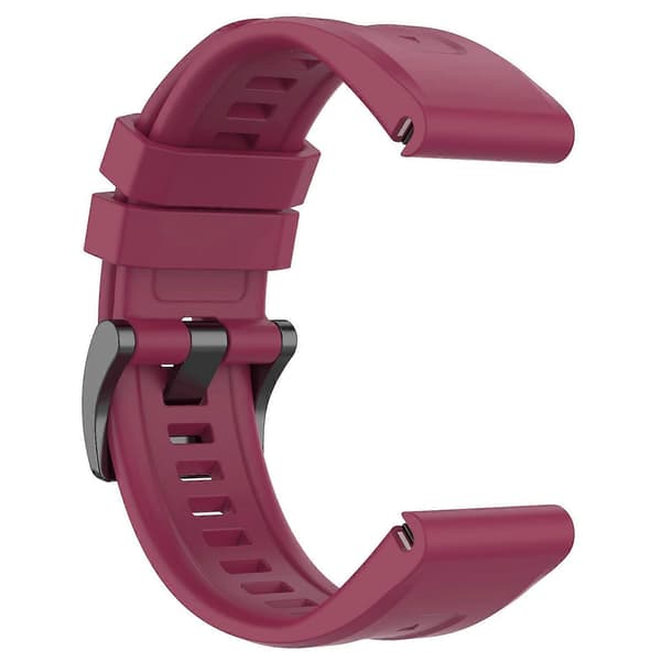 Garmin Fenix 7X -kellon ranneke, monivärinen viininpunainen Multicolor Wine Red