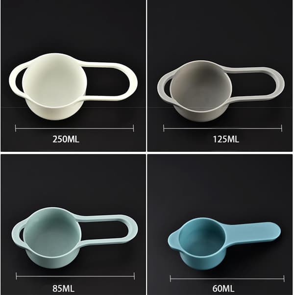Plastbollesett 8 stk med måleskje