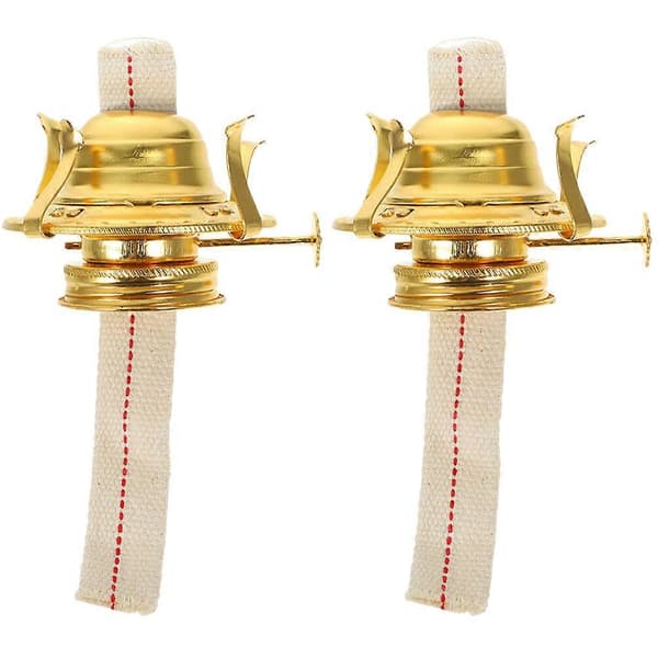 2 stk oljelampebrenner oljelampeerstatning med vekebase for vintage parafinlamper