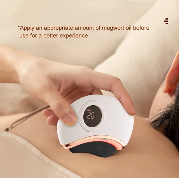 Gua Sha -työkalu, jade-kasvohierontalaite lämmöllä ja tärinällä