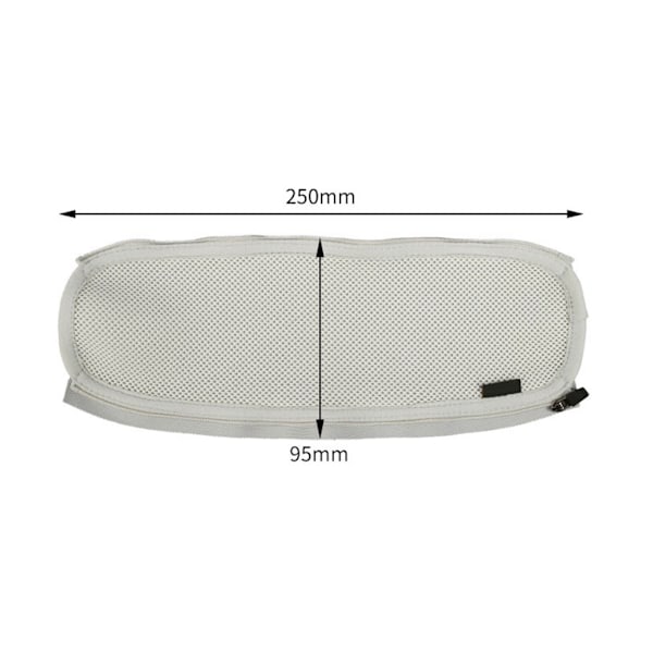 Mesh huvudbandsöverdrag för Sennheiser MOMENTUM 4 hörlurar Kuddöverdrag Svart Gray 0.03